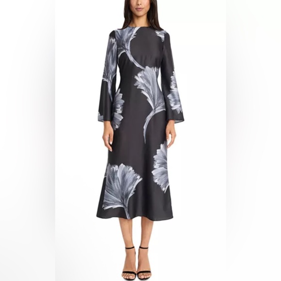 Donna Morgan Dresses & Skirts - DONNA MORGAN Cut-Out Back Floral Midi Dress